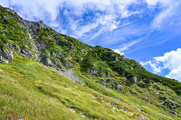 Obraz premium 日本長野県中央アルプスの千畳敷カールと木曽駒ヶ岳