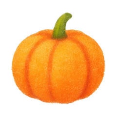PNG Vibrant autumn pumpkin illustration.