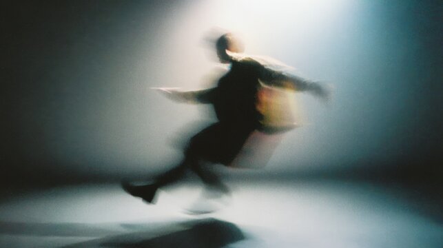 Dynamic Movement in Soft Focus: Capturing the Energy and Fluidity of Motion in an Abstract Artistic Representation