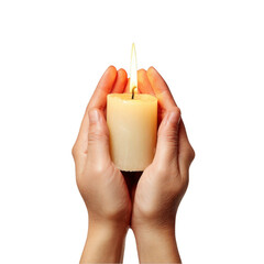 Hands Holding Candle transparent background png