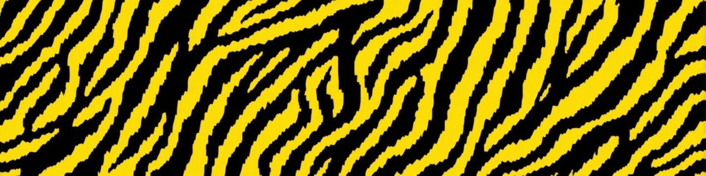 Vibrant Tiger Stripes Pattern with Bold Yellow and Black Contrast for Fashion, Graphic, and Textile Applications