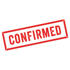 Fototapeta premium Confirmed Stamp Red Rectangle Approval Verification Validation.