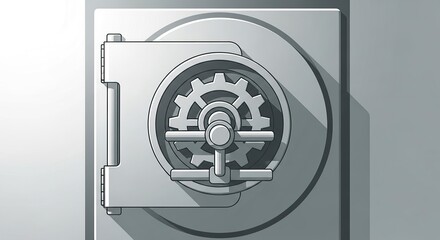 Illustration of security safe