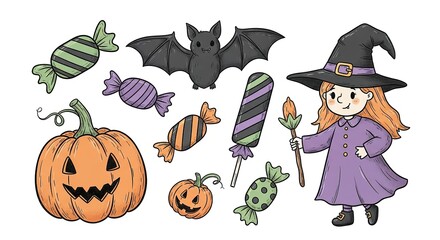 Halloween illustration collection