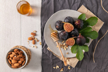 Fresh Black Mission Figs Still Life
