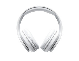  Professional Pair of White Headphones on White Background for Creative Projects