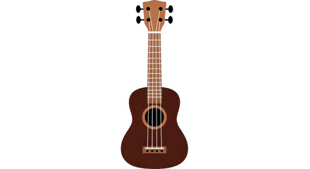 Obraz premium Brown ukulele musical instrument isolated PNG with Transparent Background
