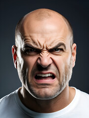 Critical angry man