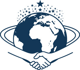 Global collaboration creates unity with a world partnership reaching for the stars in business