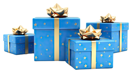 PNG Gift box blue white background celebration.