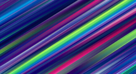 Abstract Diagonal Stripes - Vibrant Gradient of Colors in Motion.