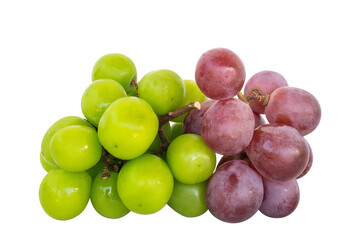 bunch of grapes on white background isolated