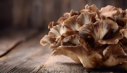 maitake mushrooms. nutritious food. Organic mushrooms