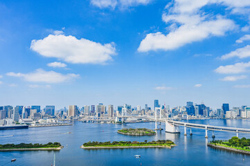 Fototapeta premium 日本東京台場からの都市風景