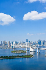 Fototapeta premium 日本東京台場からの都市風景