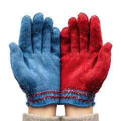 Hands Holding Work Gloves transparent background png