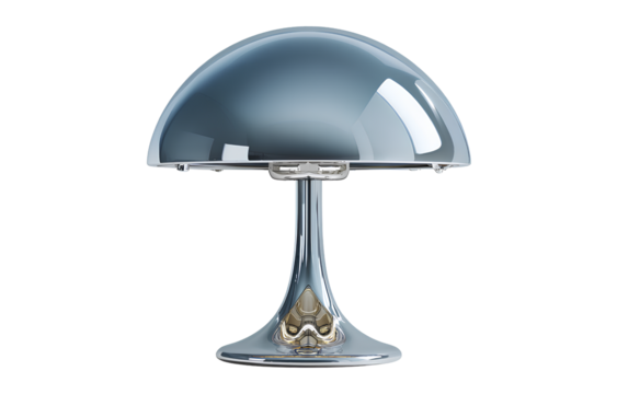3d rendering of a transparent glass mushroom-shaped lamp icon on a white background with a light effect, v.png (2)