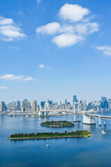 Fototapeta premium 日本東京台場からの都市風景