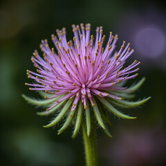 Macrophotographie fleur sauvage - Knautie des bois - Knautia dipsacifolia