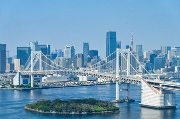 Fototapeta premium 日本東京台場からの都市風景