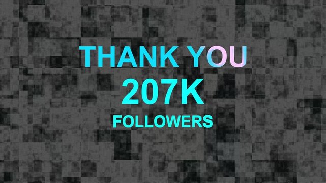 Thank you, 207.k or seventy-three thousand followers celebration design, Social Network friends, followers celebration background