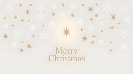 Fototapeta premium golden christmas background with snowflakes