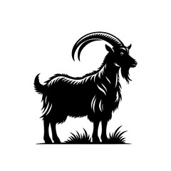 Cute Goat Vector Illustration – Farm and Wildlife Design