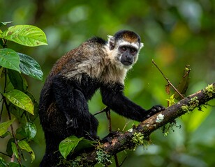 Obraz premium Monkey in rainforest