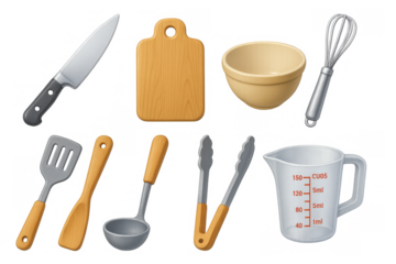 Essential cooking tools collection for modern kitchens