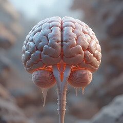 3D rendered medical illustration of the hypothalamus