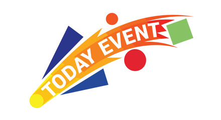 Promote your next special occasion with this vibrant TODAY EVENT graphic for announcements invitations and marketing materials, Generative AI.