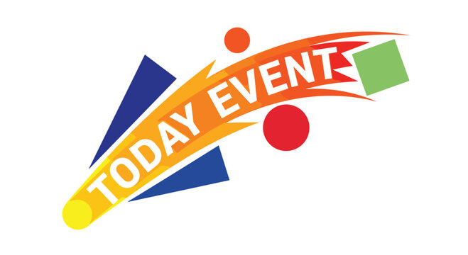 Promote your next special occasion with this vibrant TODAY EVENT graphic for announcements invitations and marketing materials, Generative AI.