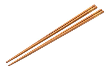 Elegant bamboo chopsticks with intricate carvings for traditional Asian cuisine dining experience