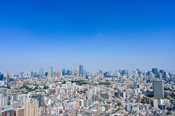 日本の首都東京の都市風景