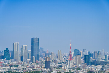 日本の首都東京の都市風景