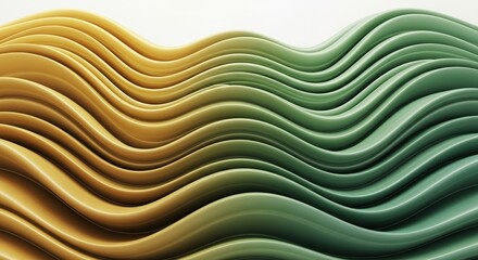 Obraz premium Abstract wavy lines pattern isolated on white background