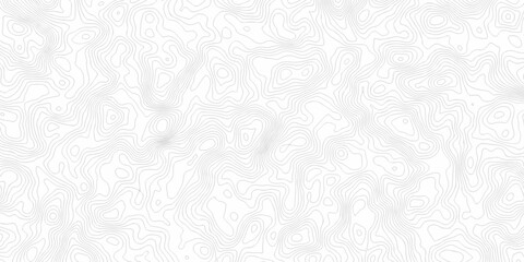 white topography map geography relief diagram texture design. Topography white background and black line world map texture design. Lines Topographic contour lines grid map seamless pattern.	