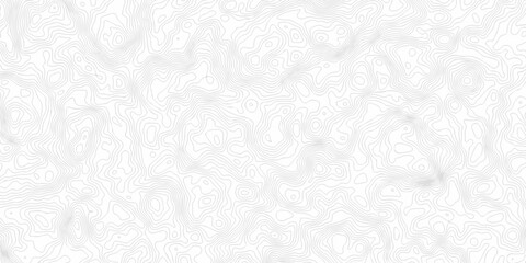 white topography map geography relief diagram texture design. Topography white background and black line world map texture design. Lines Topographic contour lines grid map seamless pattern.	