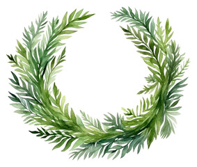 PNG Christmas wreath green plant leaf.