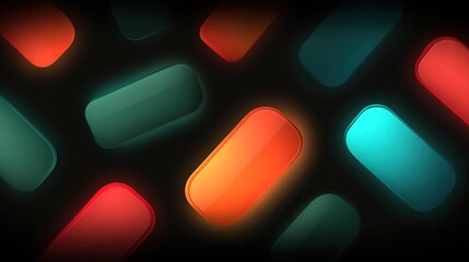 Abstract colorful rectangular shapes on a dark background, embodying a minimalist tech aesthetic.