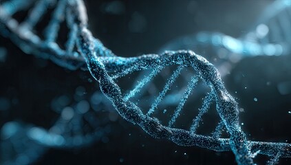 Detailed Image of DNA Double Helix.