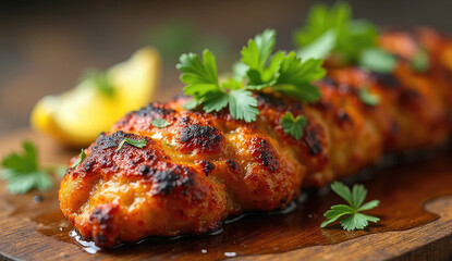 Deliciously Grilled Chicken Skewers with Fresh Herbs