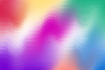 Vibrant Abstract Gradient Background with Colorful Waves