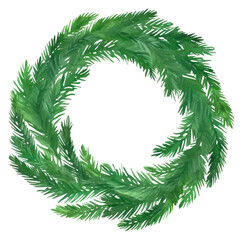 PNG Christmas Pine Wreath wreath christmas plant.