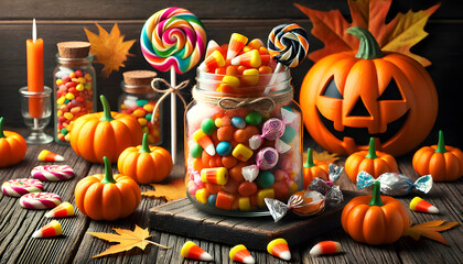 Halloween Candy Jar Still Life Screensaver