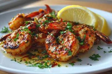 Zesty Lemon Garlic Shrimp: A Spicy Grilled Delight Perfect for Summer Gatherings