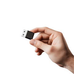 Hands Holding USB Drive transparent background png