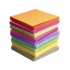 Colored Paper Stack transparent background png
