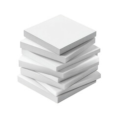 White Books Stack transparent background png