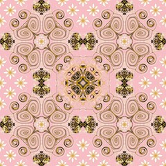 The Royal Bloom, A Gilded Tapestry of Dreams Woven in Hues of Rose and Amethyst.